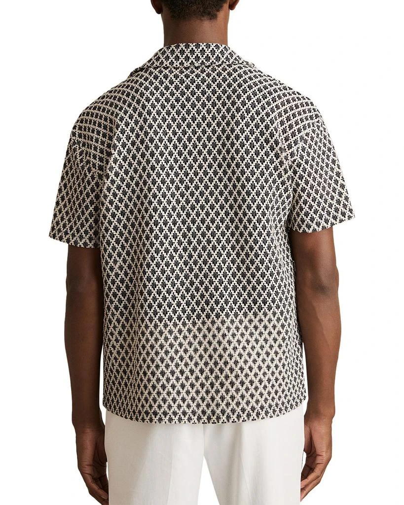 REISS Sterling Crochet Camp Shirt 3