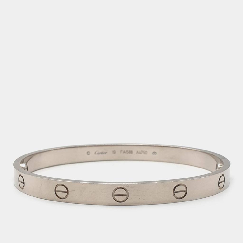 Cartier Cartier 18K White Gold Love Bangle Bracelet