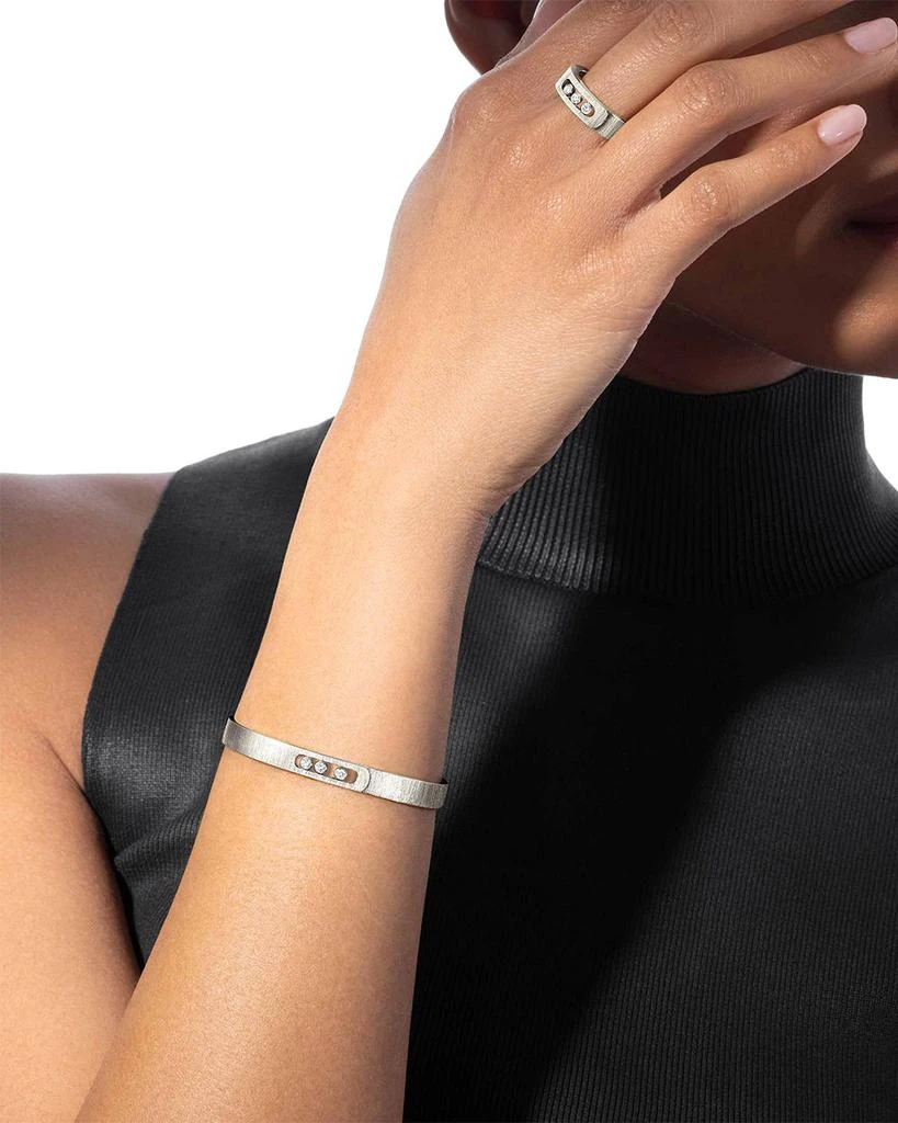 Messika 18K White Gold Move Noa Diamond Bangle Bracelet 2