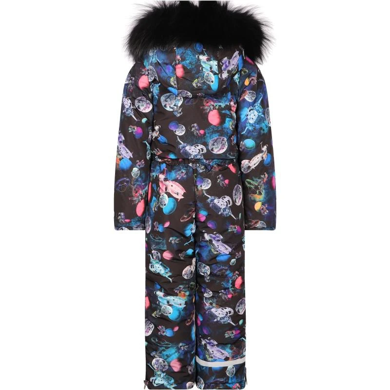 Pilguni Space print snowsuit in navy 2