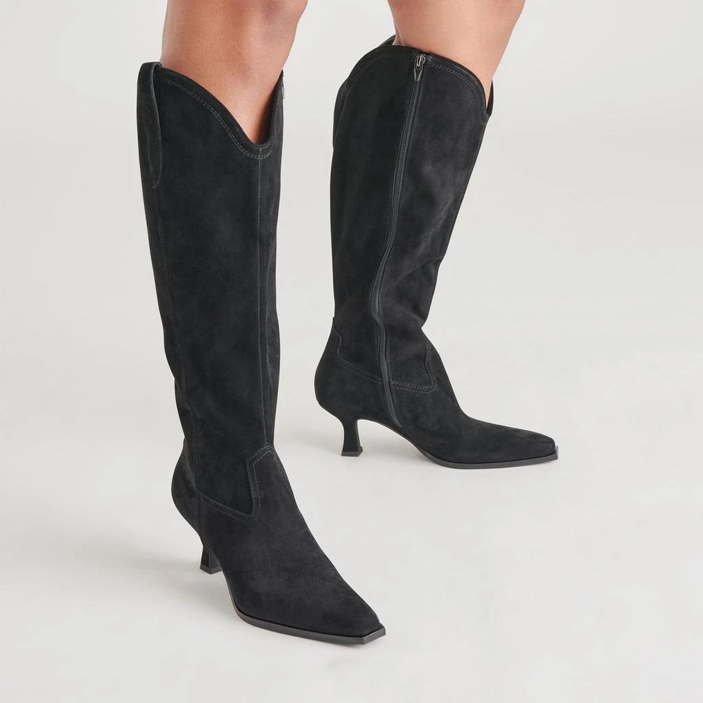 Dolce Vita Ariana Boots Onyx Suede 2
