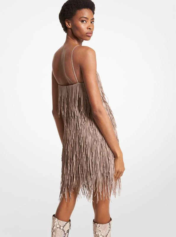 Michael Kors Bonded Suede Fringed Dress 2