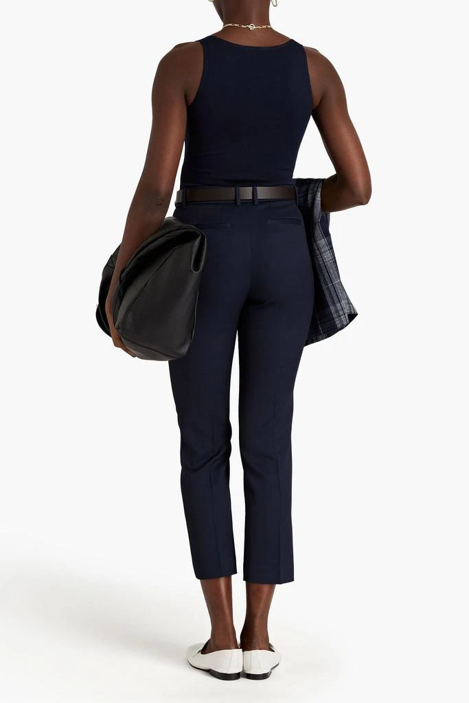 Joseph Coleman cropped piqué straight-leg pants 3