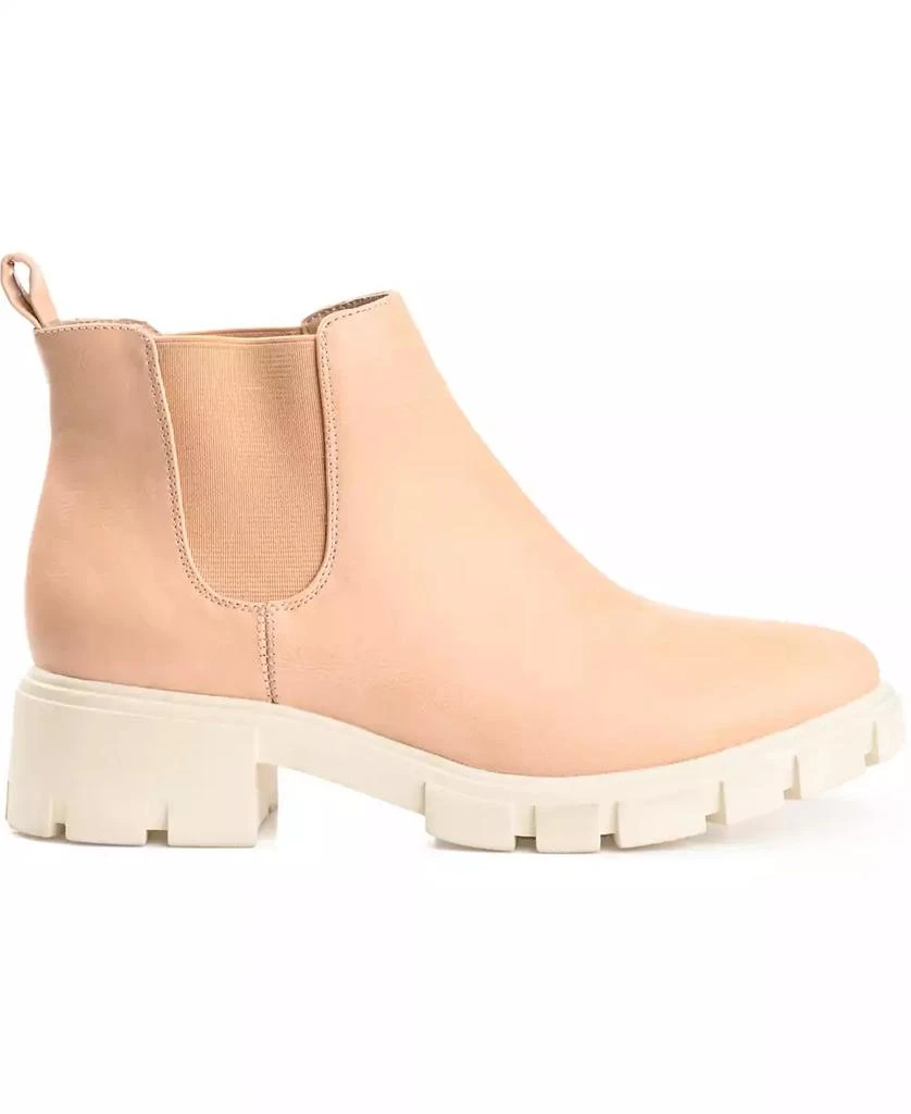 Journee Collection Women's Rorke Lug Sole Stretch Gore Ankle Booties 2