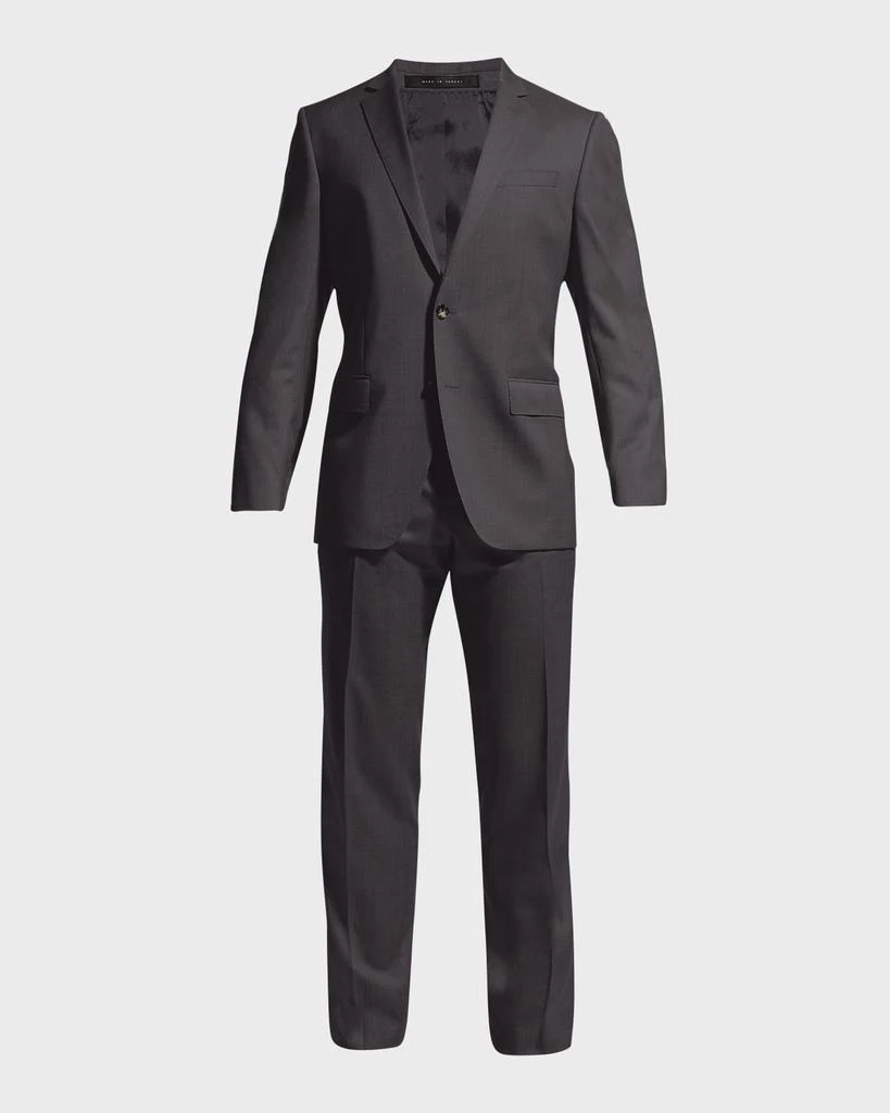 Hugo Boss Men's Stretch-Wool Basic Two-Piece Slim Fit Suit, Gray 1