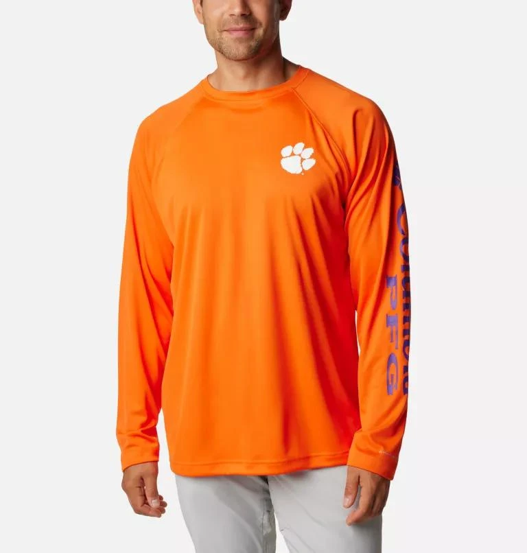 Columbia Columbia Men's Collegiate PFG Terminal Tackle Long Sleeve Shirt - Clemson- 1
