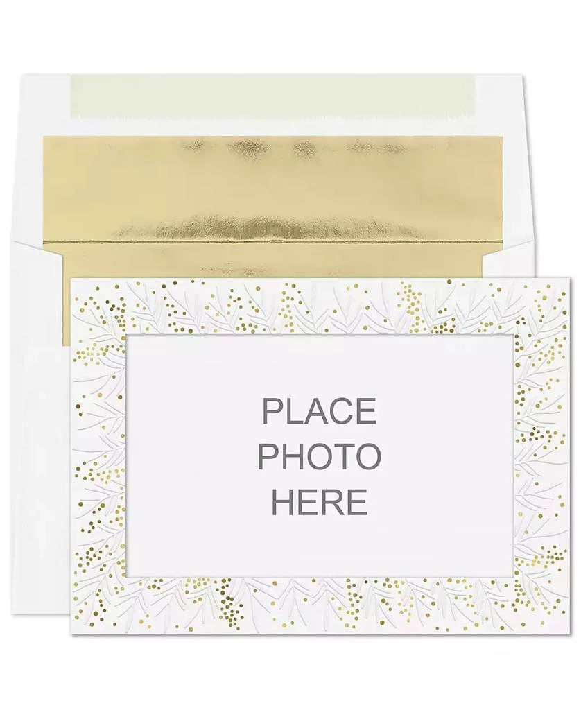 Masterpiece Studios Embossed Leaves Photo Holder Holiday  Cards 1