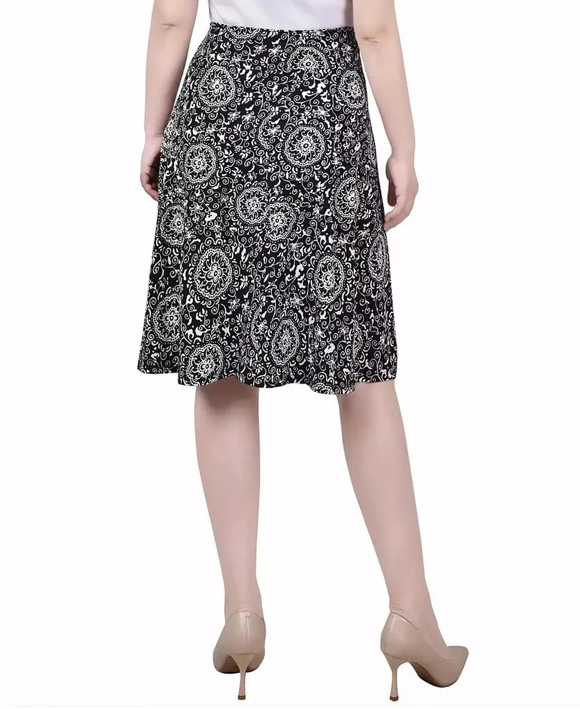 NY Collection Petite Wide Waisted Knee Length Skirt 2