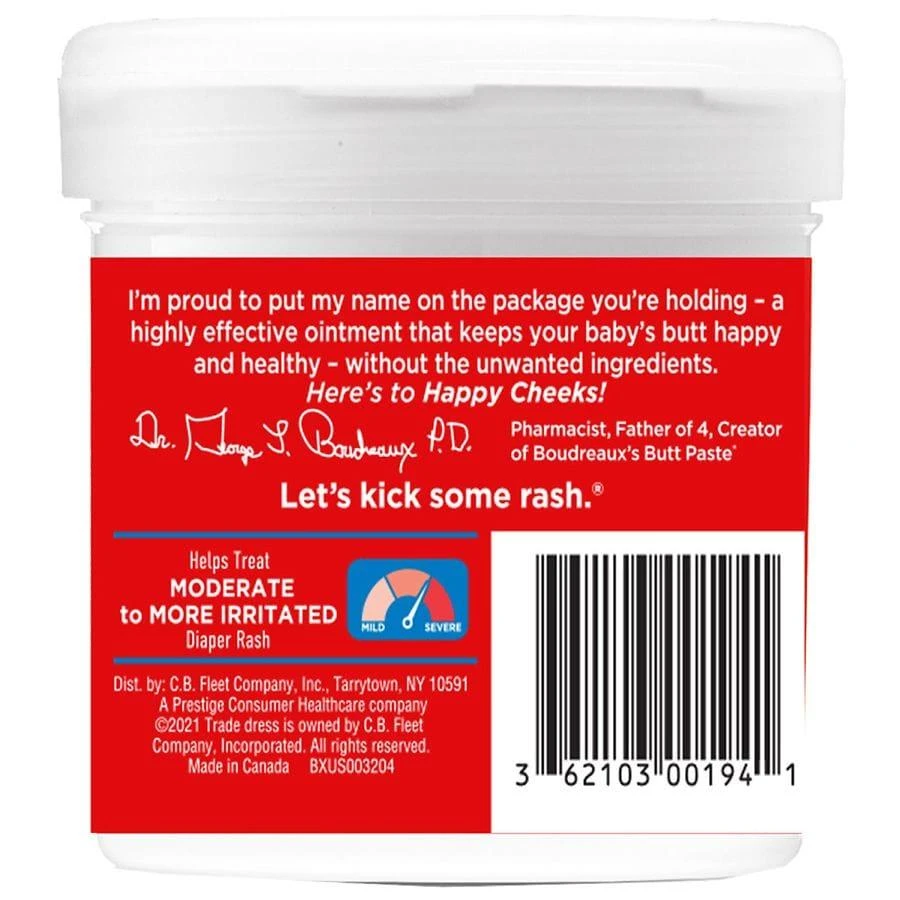 Boudreaux
s Butt Paste Diaper Rash Ointment, Maximum Strength 2