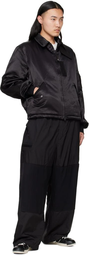 Y-3 Black Nylon Bomber Jacket 4