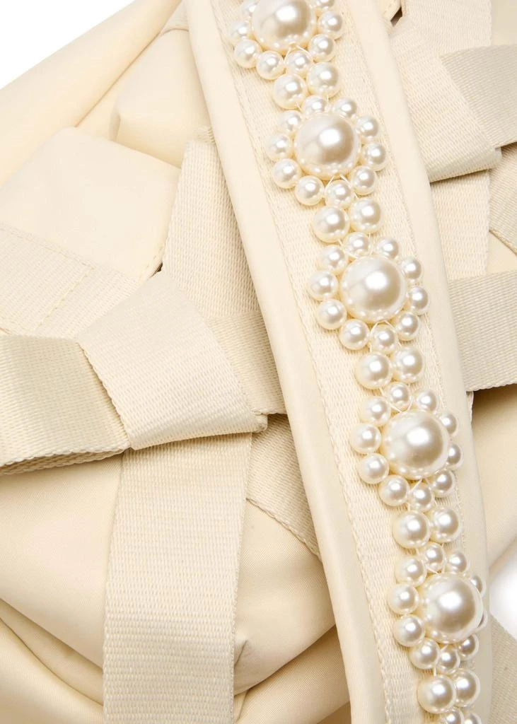 Simone Rocha Bow faux pearl-embellished nylon cross-body bag 3