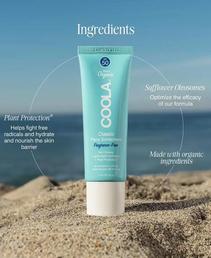 Coola Classic Face Sunscreen Lotion SPF 50, 0.85 oz. 5