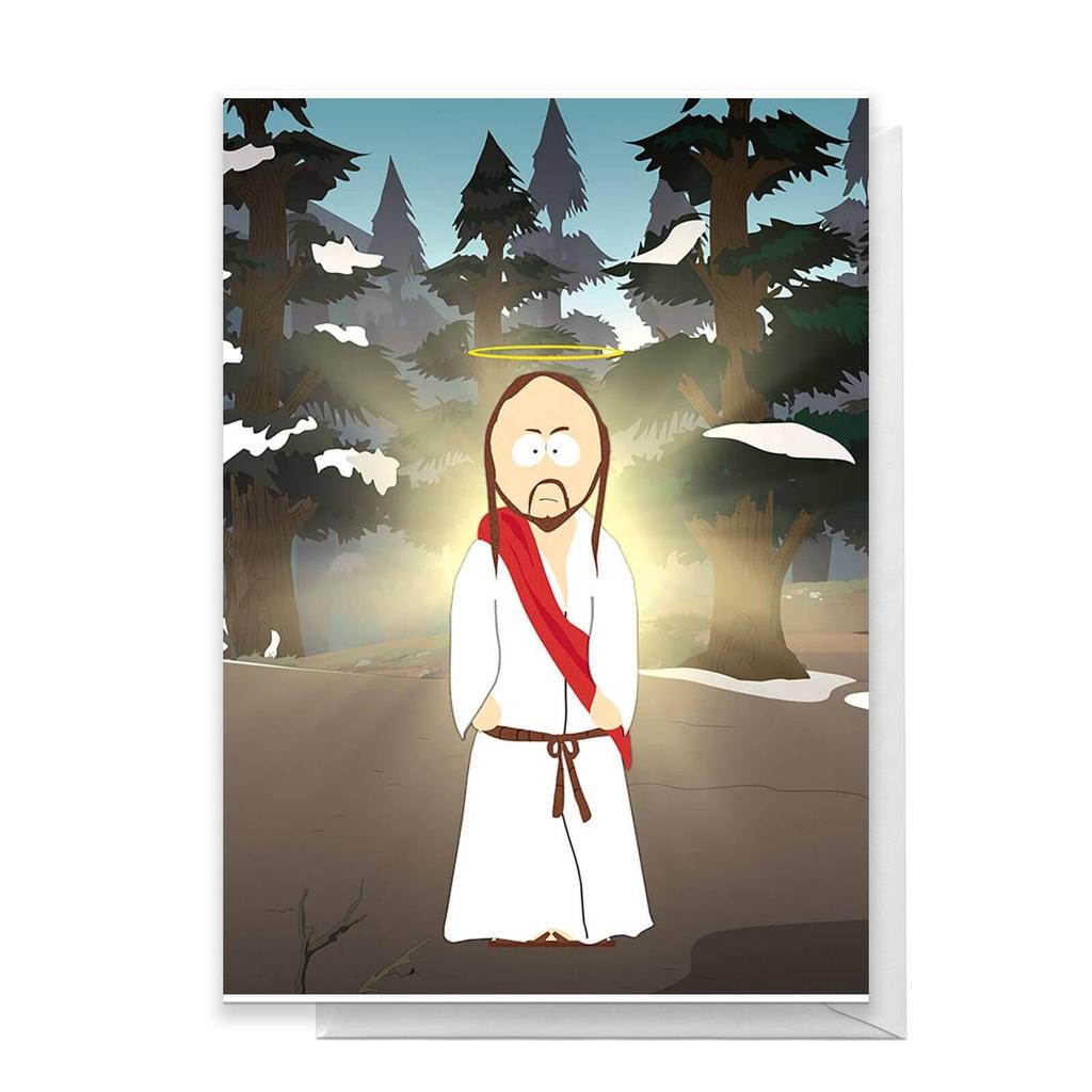 undefined South Park Jesus Greetings Card