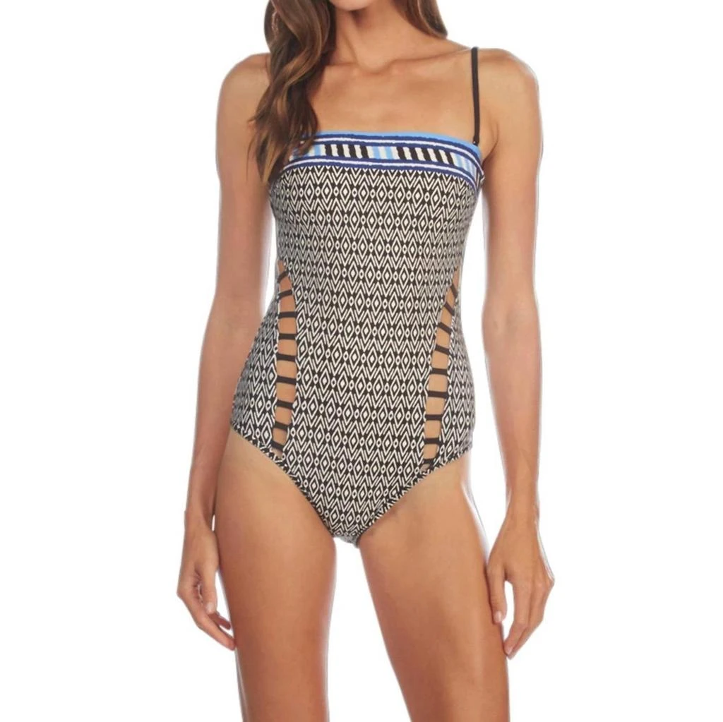 Kenneth Cole Kenneth Cole - Bandeau Cut Out One Piece Swimsuit 1