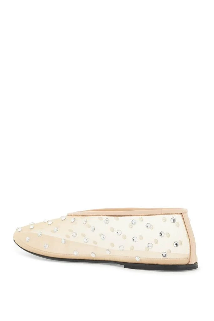 Khaite Khaite Marcy Mesh Ballet Flats With Swarovski Crystals 3
