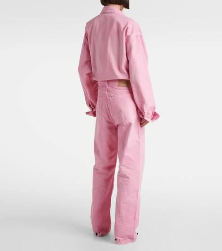 Balenciaga High-rise wide-leg jeans 3