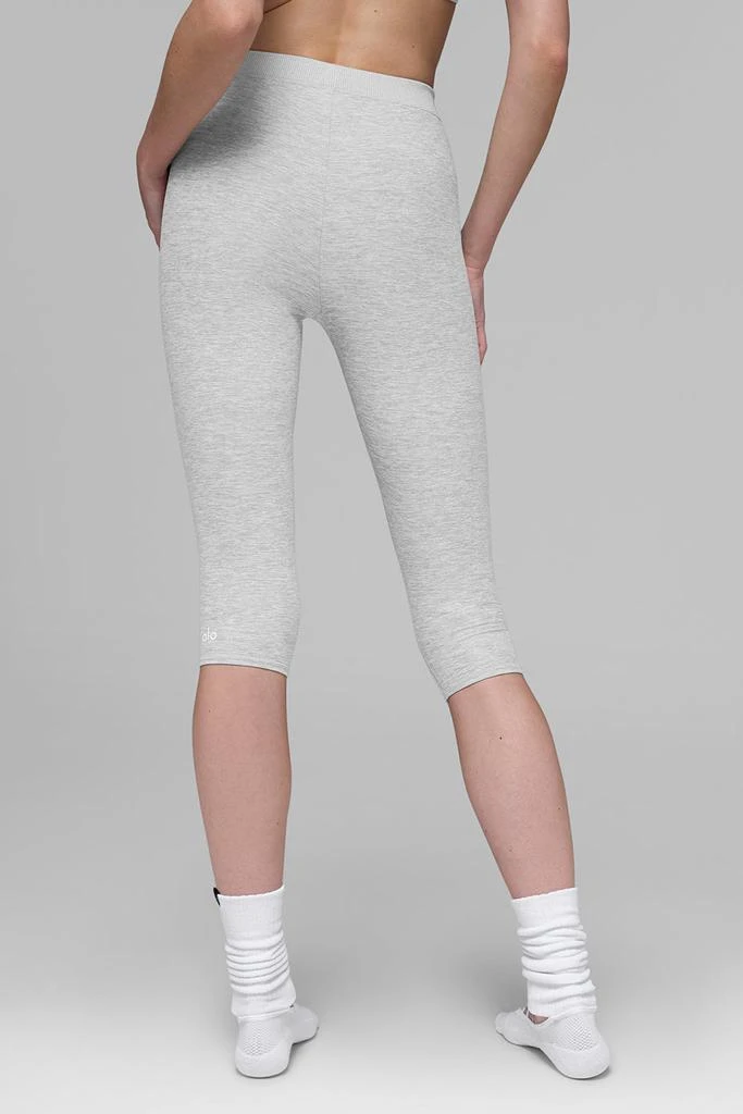 Alo Alosoft High-Waist Iconic 90's Capri - Athletic Heather Grey 2