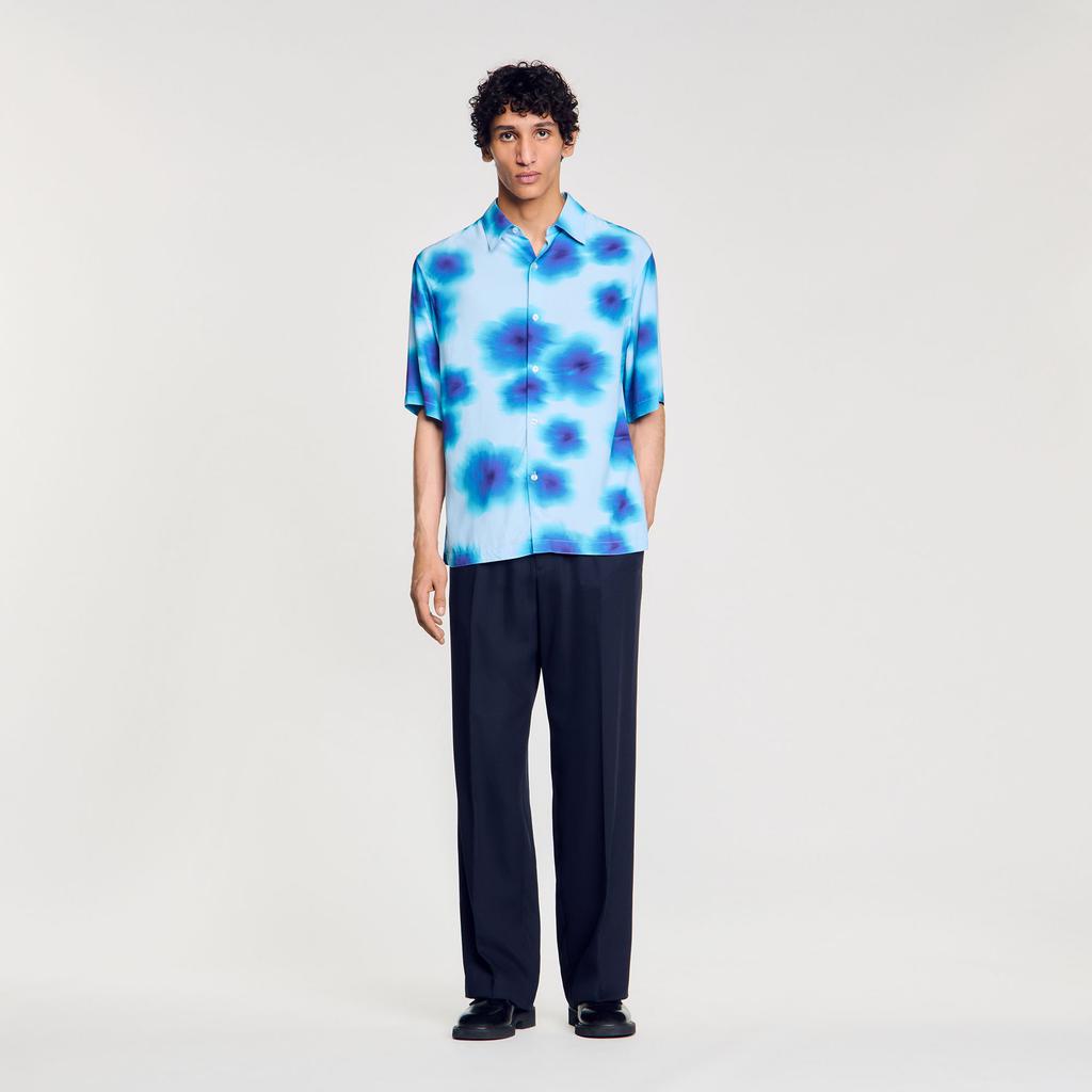 Sandro Floral motif shirt