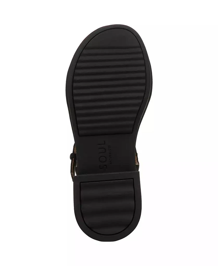 Soul Naturalizer Women's Emma Block Heel Footbed Flat Sandals 5
