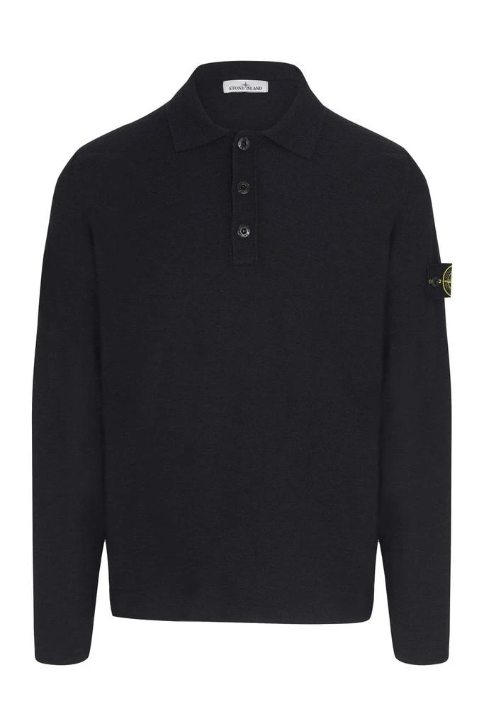 undefined KNITTED BADGE POLO SHIRT 1