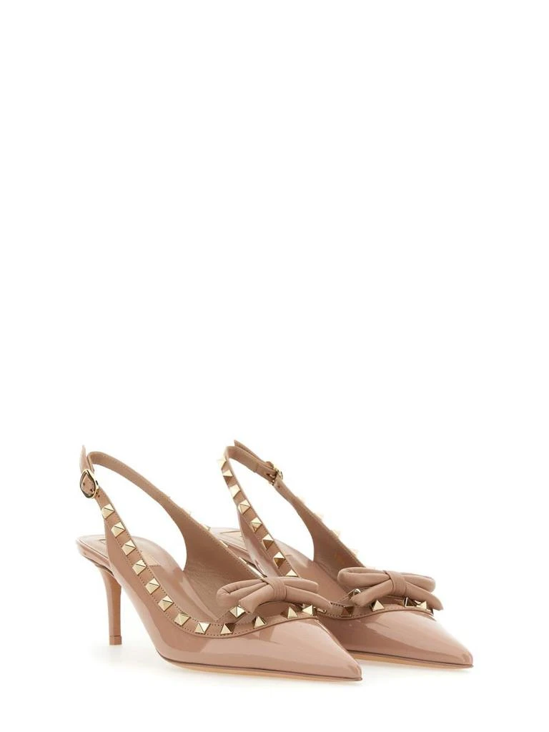Valentino Valentino Garavani "Rockstud Bow" Slingback Pumps 2