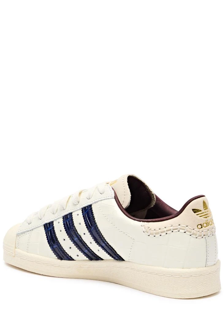 Adidas Superstar crocodile-effect leather sneakers 2