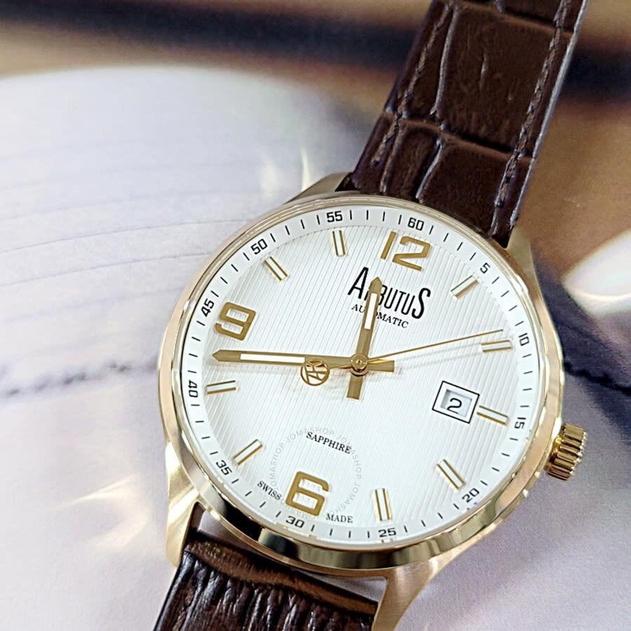 Arbutus Swiss-made Collection Automatic Silver Dial Men's Watch ARS1613GWF