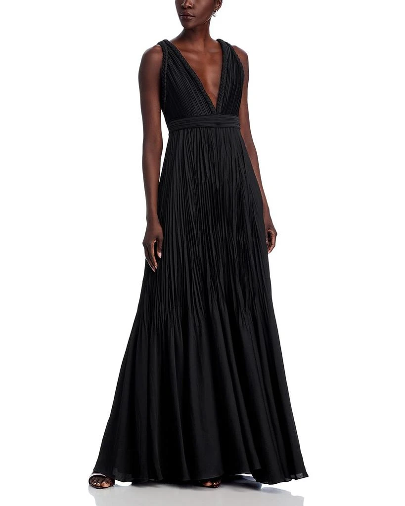 UNGARO Hazel Pleated Dress 1