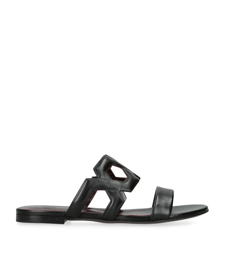 Bougeotte Leather Cut-Out Sandals
