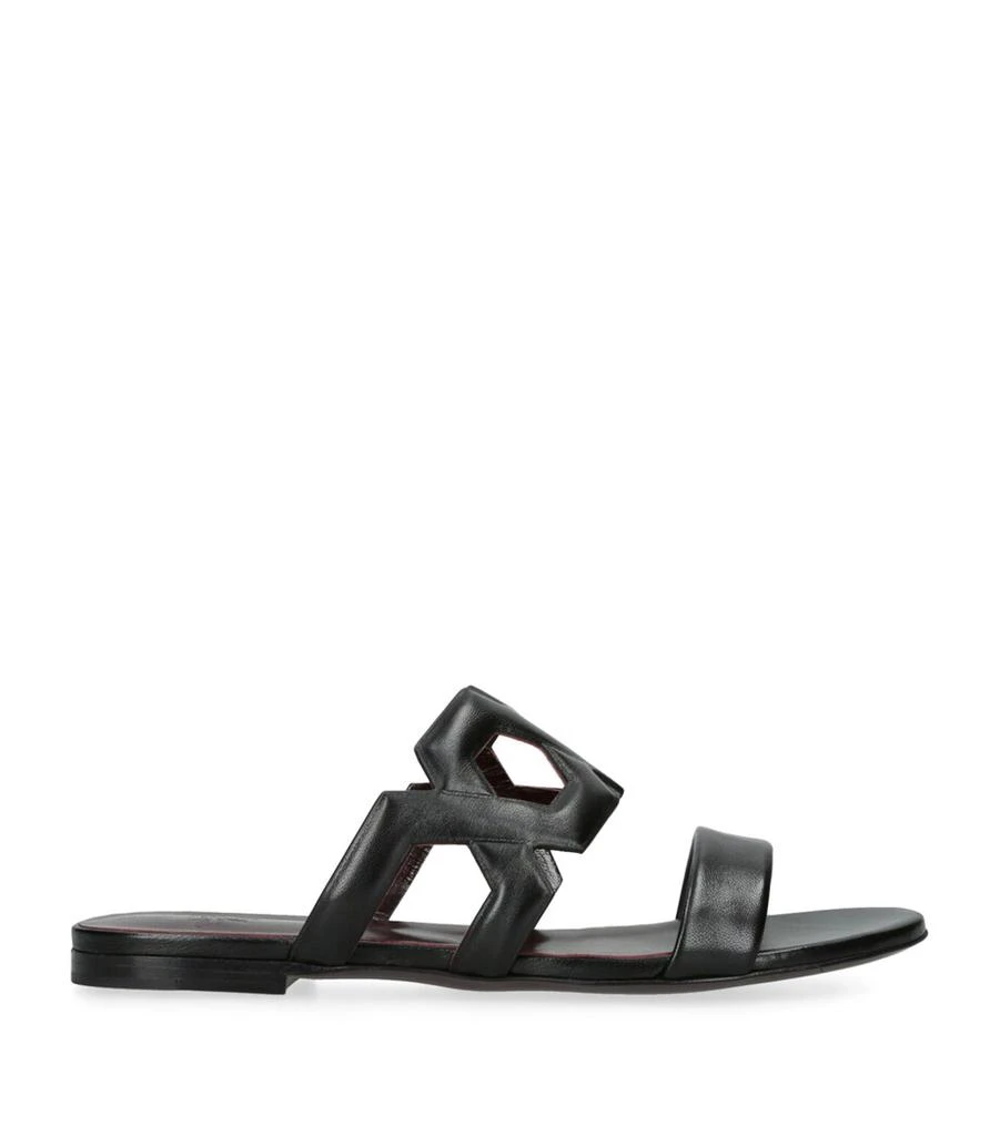 Bougeotte Leather Cut-Out Sandals 1