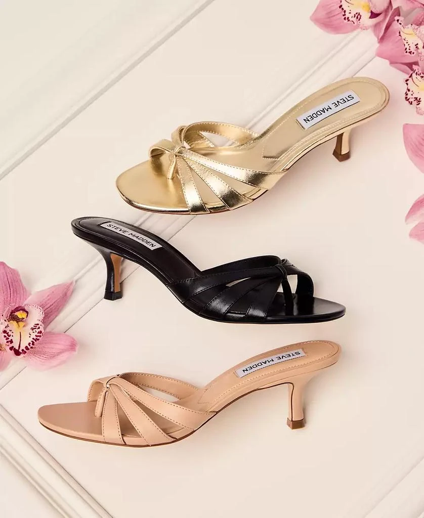 Steve Madden Women's Cary Strappy Kitten-Heel Mule Sandals 7