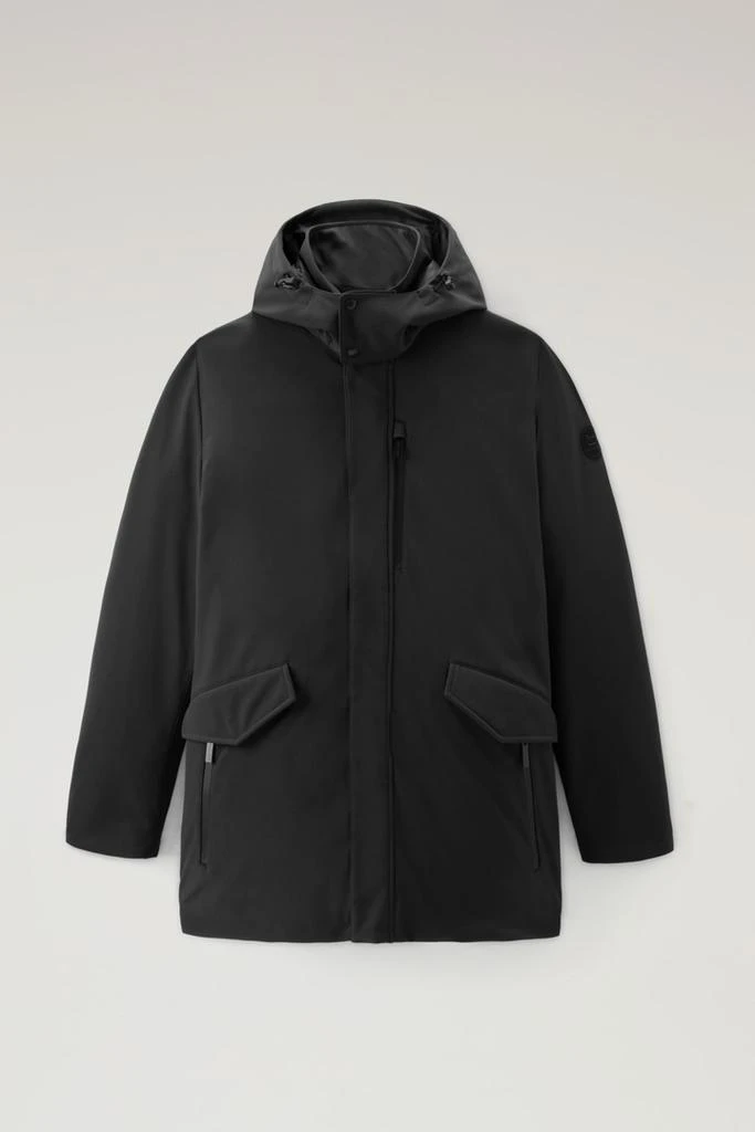 Woolrich Barrow Mac Softshell Coat - Men - Blue 1