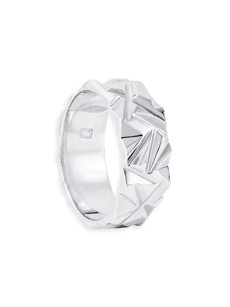 Bernard James Unisex MIRROR Sterling Silver Macro Ring 1