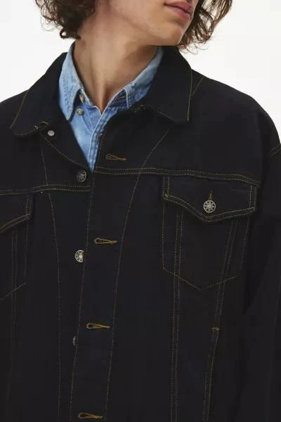 Urban Renewal ReMADE By UO Overdyed Denim Jacket 4