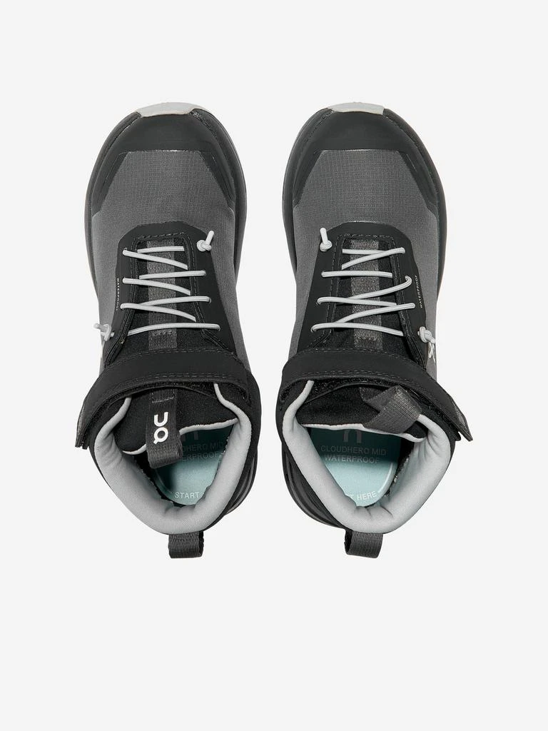 On On Running Kids Cloudhero Mid Waterproof Trainers in Grey 4