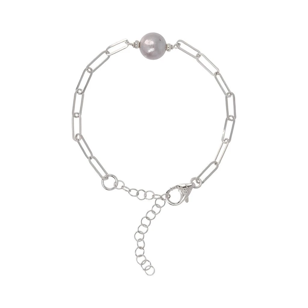Autentica - Cultured Pearl Paperclip Link Bracelet