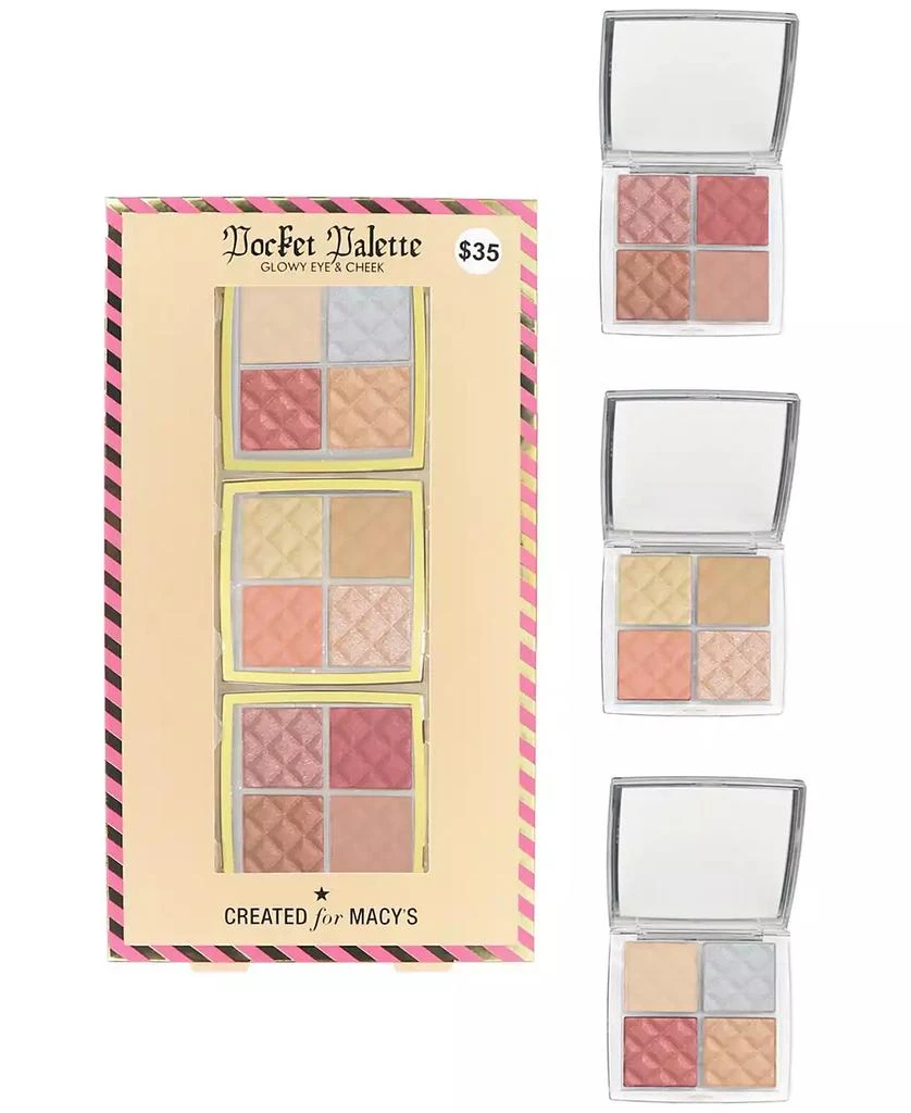 Created For Macy
s 3-Pc. Glowy Eye and Cheek Pocket Palette Set, Created for Macy
s