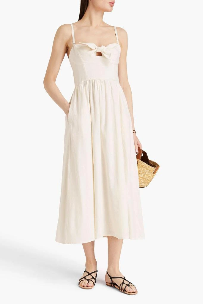 Shop Aurora knotted linen-blend midi dress on Sale at BeyondStyle  Get  Lowest price in three month Aurora knotted linen-blend midi dress with  Limited-Time Flash Deals, Exclusive Discounts, and Special Offers. Enjoy
