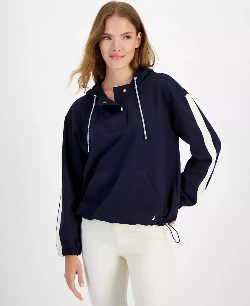 Nautica Jeans Women's Long Sleeve Hooded Sweatshirt 1
