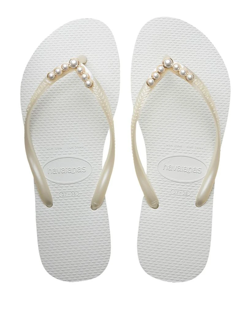 Havaianas Women's Slim White Flip Flop Sandals 2