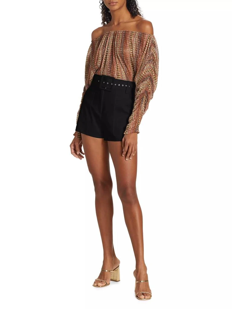 Ramy Brook Kasey Belted High-Rise Shorts 2