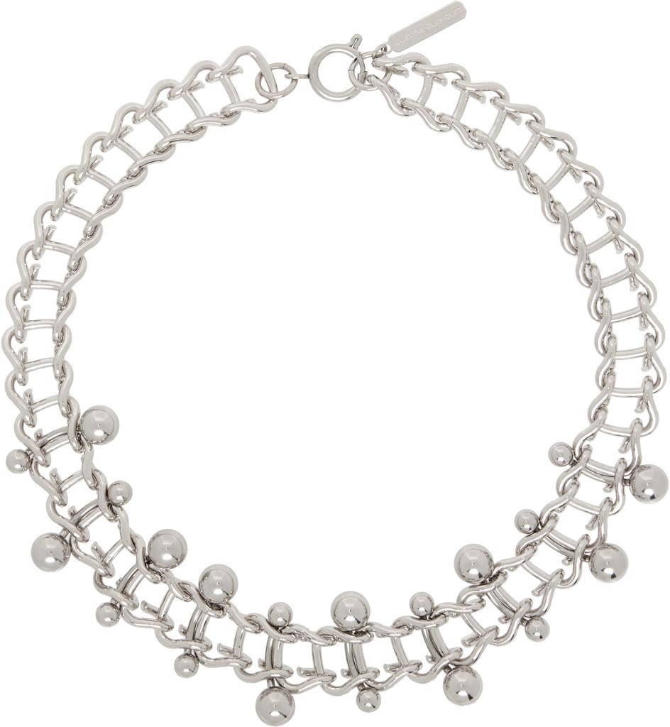 Justine Clenquet Silver Mindy Choker