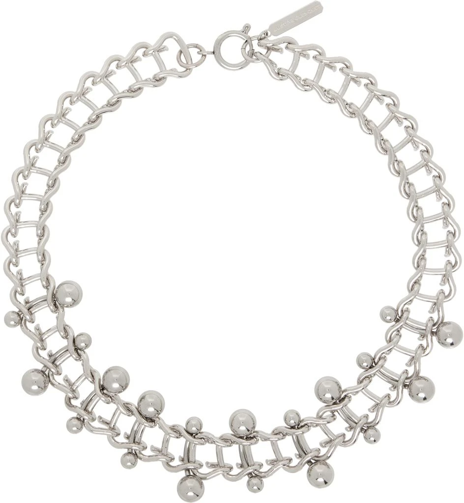 Justine Clenquet Silver Mindy Choker 1