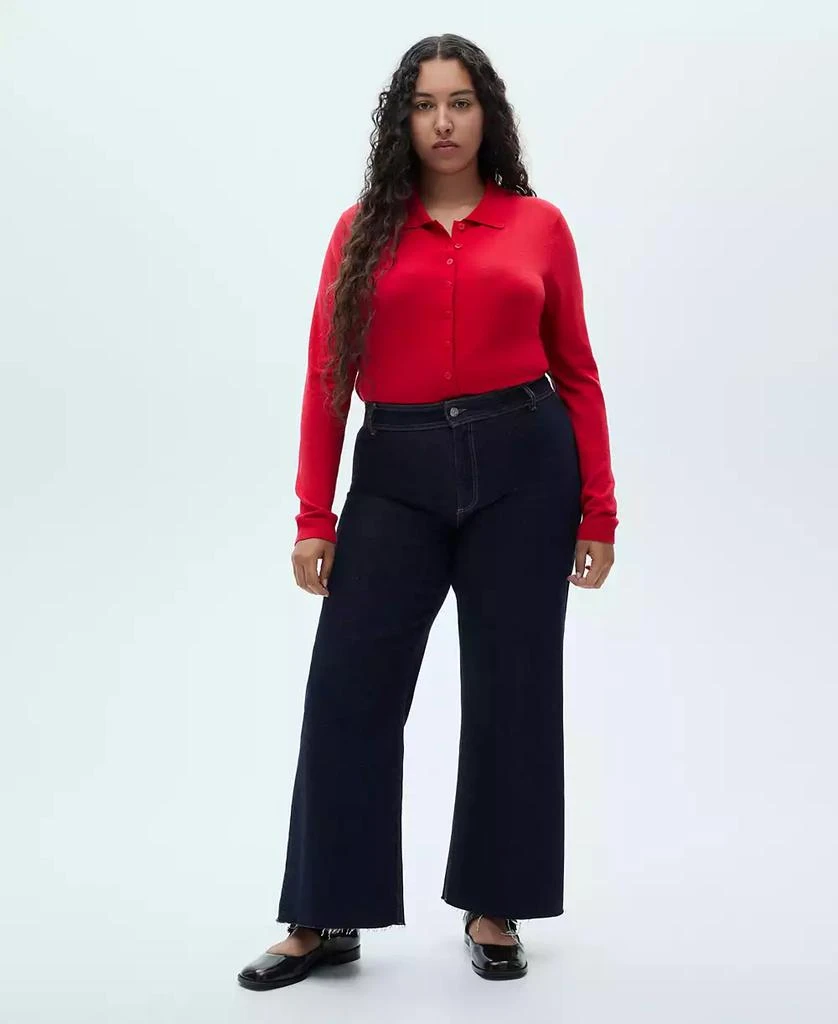 Mango Women's Catherin Culotte High-Rise Jeans 6