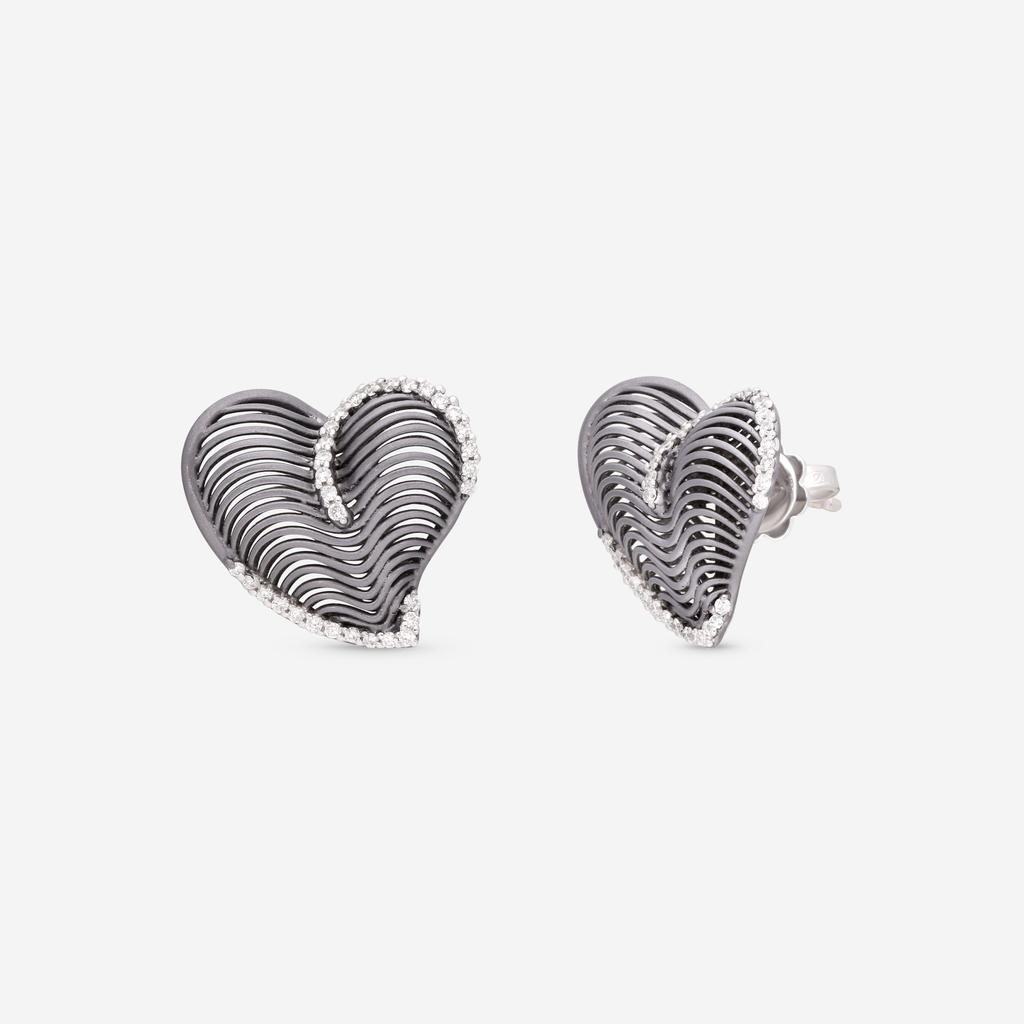 Giloro Giloro 18K White Gold Diamond Stud Earrings P3123-108