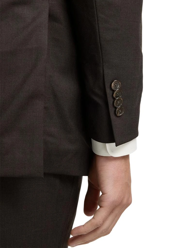 Paul Fredrick Wool Stretch Bengaline Peak Lapel Suit Jacket 3