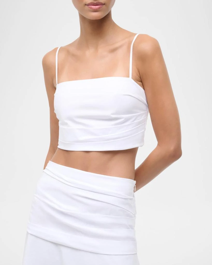 Staud Lorenzo Gathered Crop Top 4