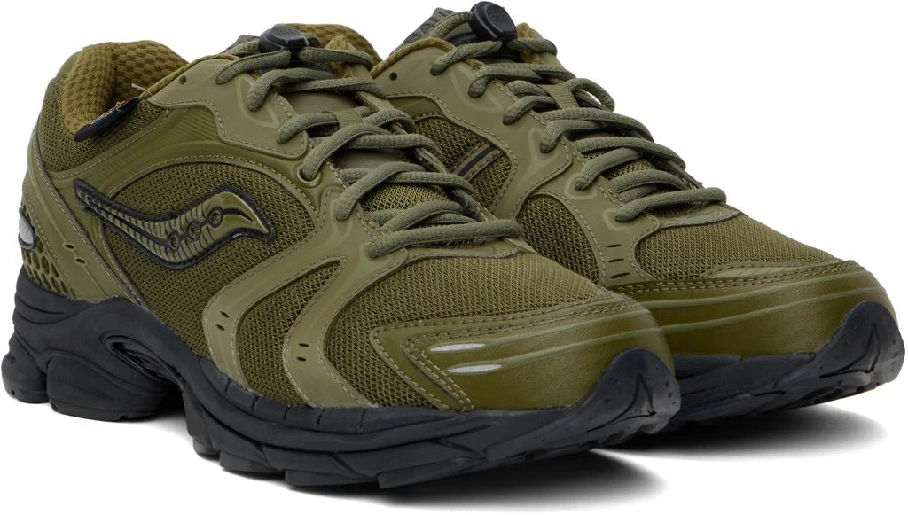 Saucony Khaki ProGrid Triumph 4 Gorpcore Sneakers 4