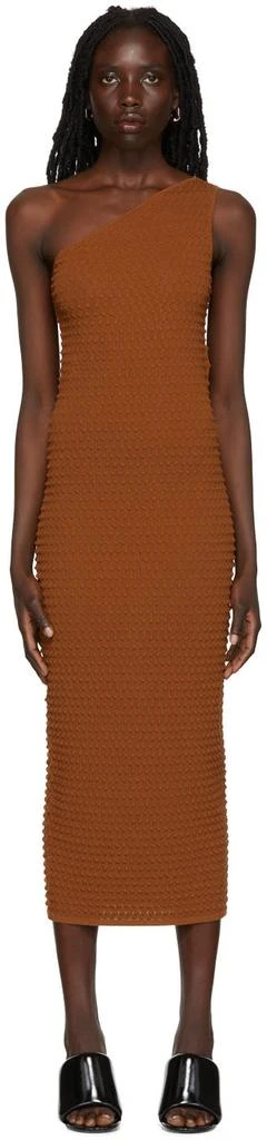 strapless open back dress Orange Semi Formal Dress | Bloom West Boutique main image 0