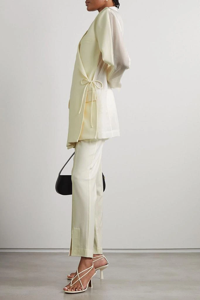 Esse Studios Aire wool-blend and organza blazer 2